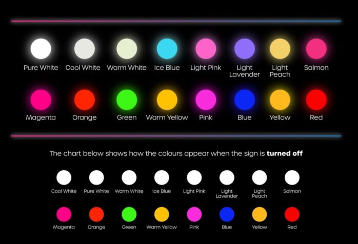 Sign Off Using Colors Transforming Your Business Logo Into a Vibrant Neon Sign: A ...